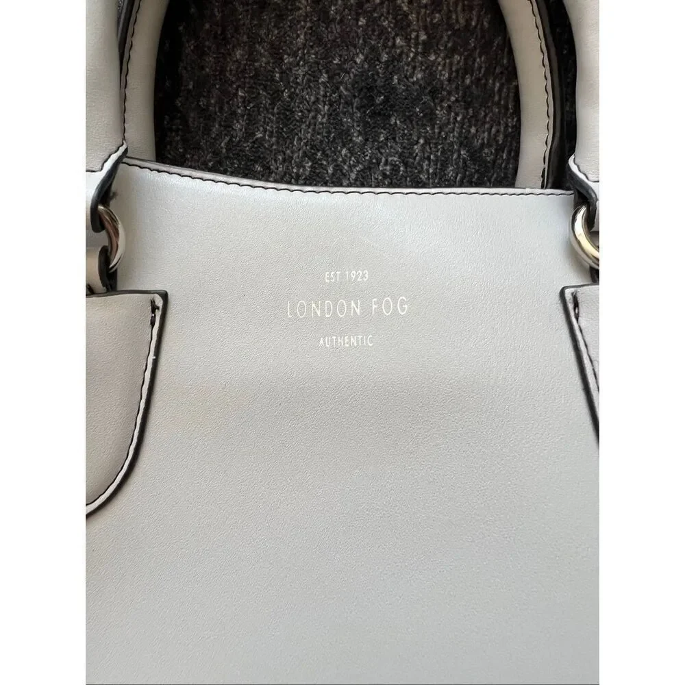 London Fog Leather Handbag with Tassel
